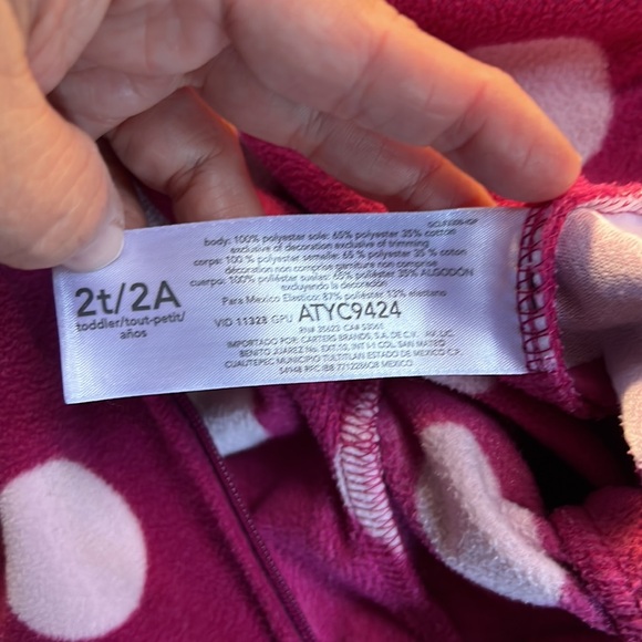 Fleece footie pajama set - Picture 6 of 7